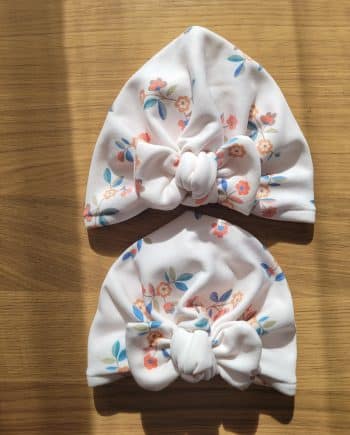 Bonnet turban - sweat coton Bio molletonné