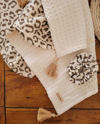 Grande serviette de plage double face - Luxe