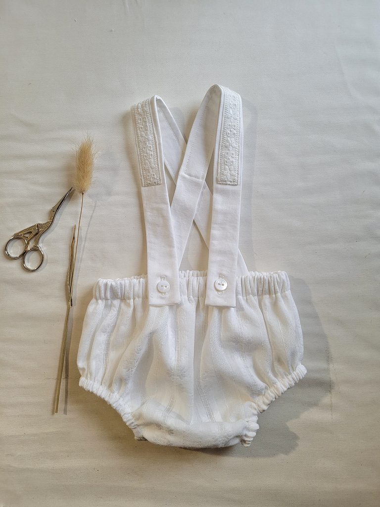 Bloomer Beige Imprimé Pour Bébé 6-8 Mois - Vintage En Coton