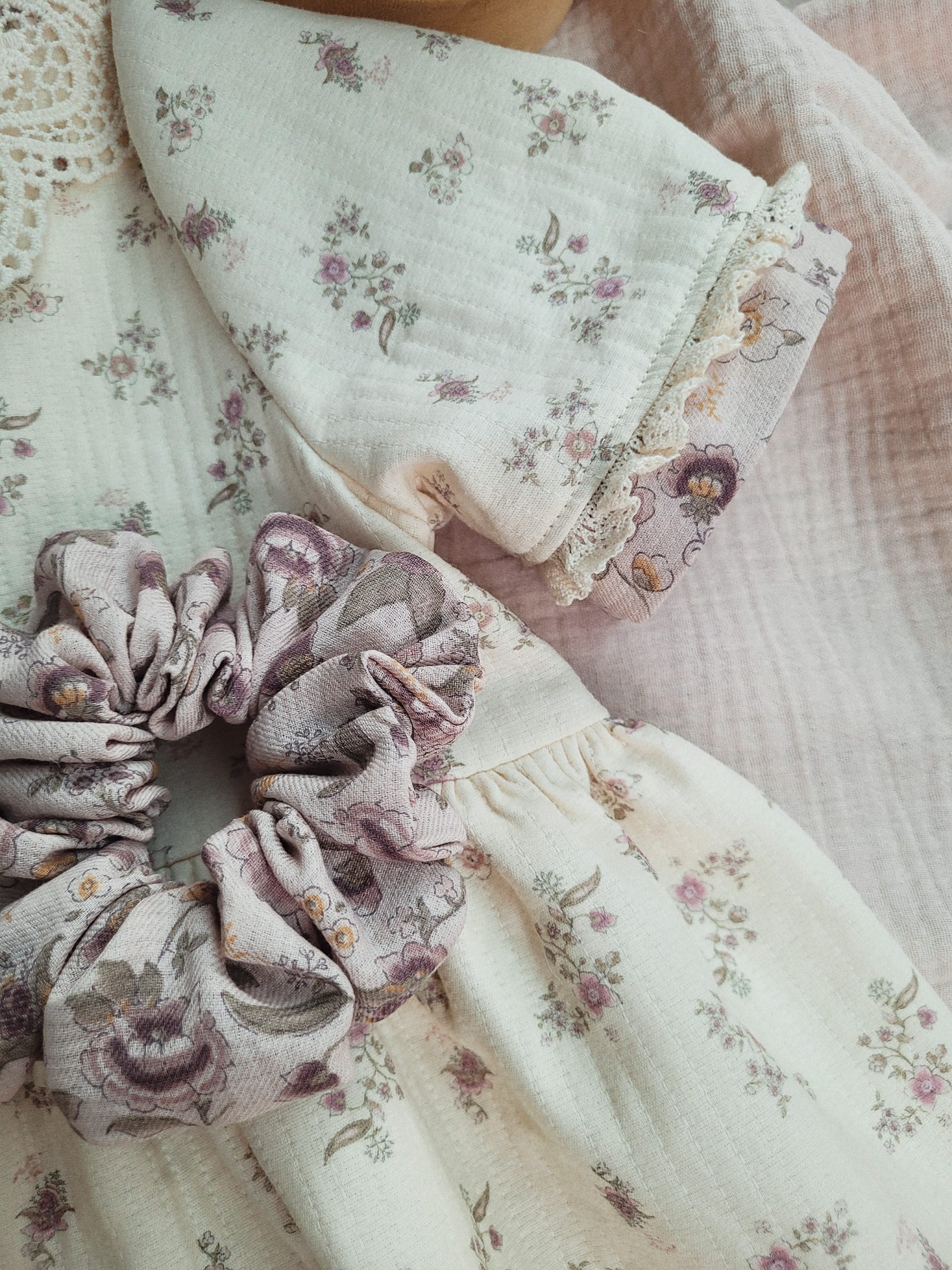 Robe - Coton texturé bi motifs