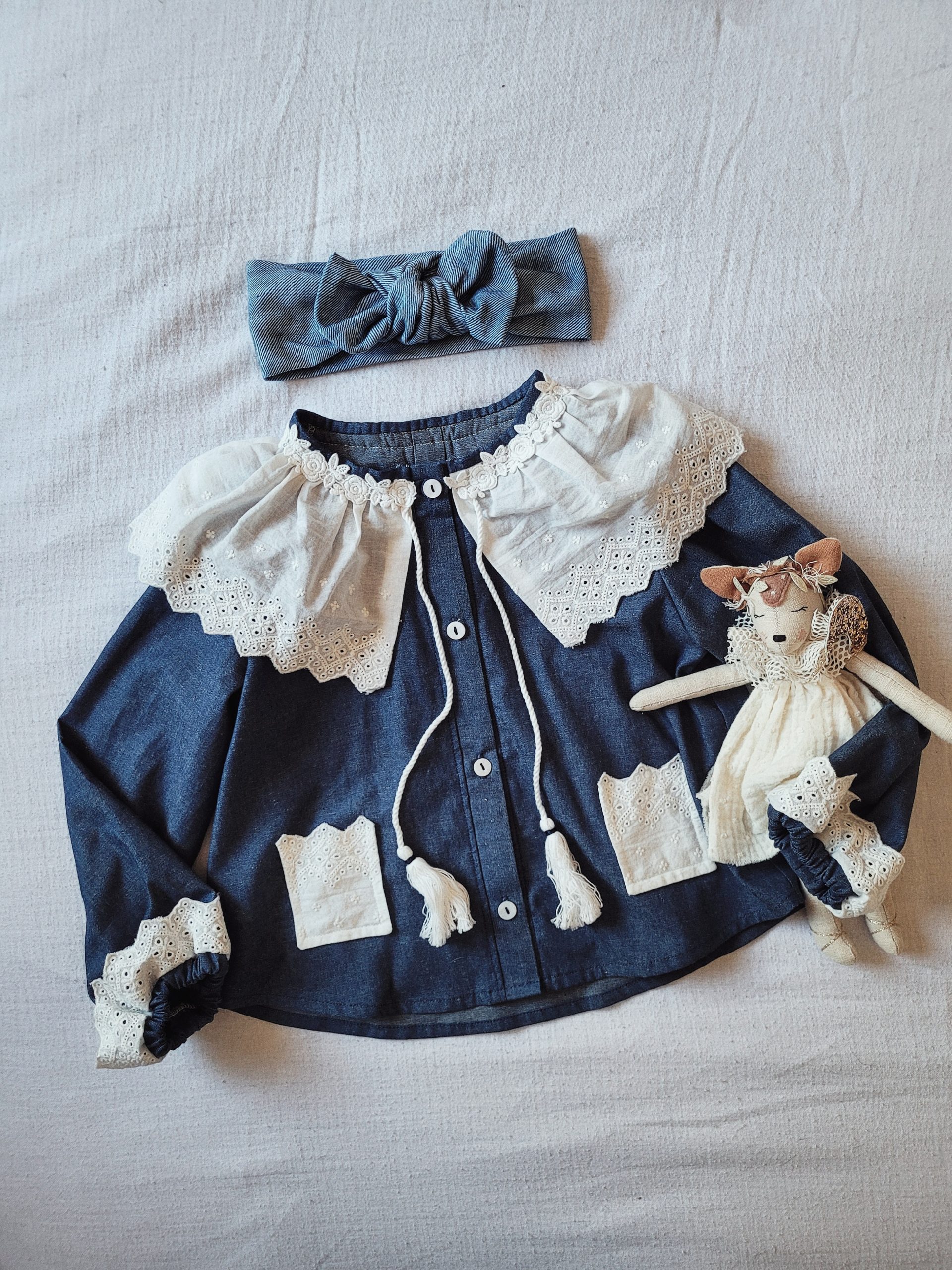 Blouse - "Vintage denim"