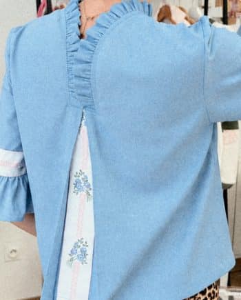 Blouse femme - "denim"