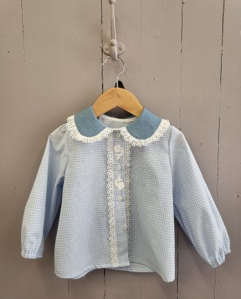 Blouse  - "vichy bleu"