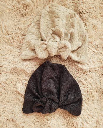 Bonnet turban  - pied de coq