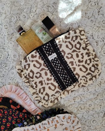 Pochette - "gaze léopard " Pm