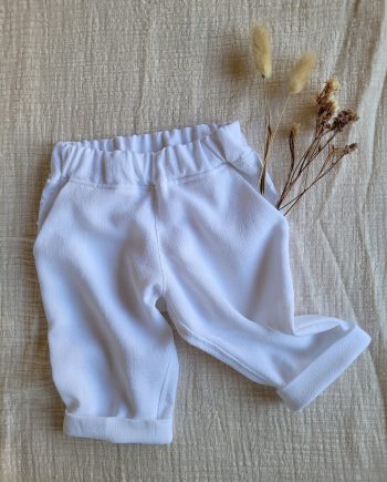 Cérémonie boheme - pantalon lin fluide blanc