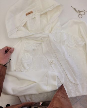 Exclusivité - sweat femme broderie anglaise