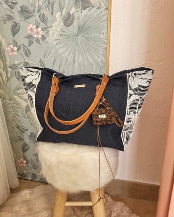 Cabas jeans & crochet - XXL.